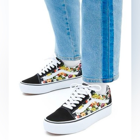 Vans Old Skool Platform Poppy Checkerboard Unisex 10 Mens / 11.5 - 12 Womens NWB - Picture 4 of 16